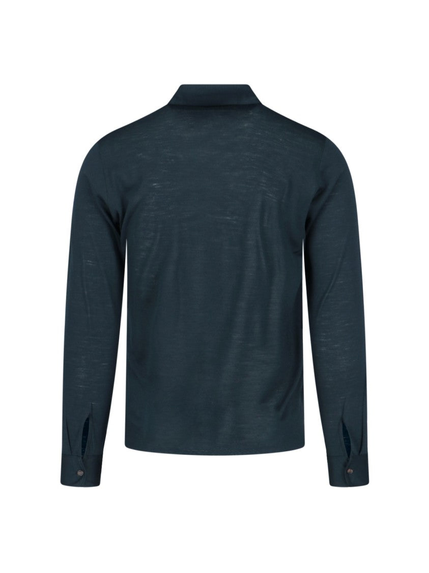 Zanone Virgin Wool Polo – Green