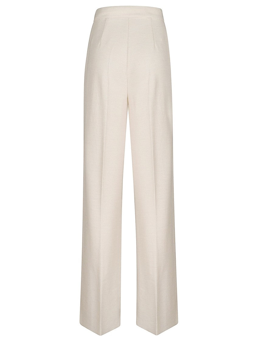 Max Mara Pure Wool Piquet Trousers