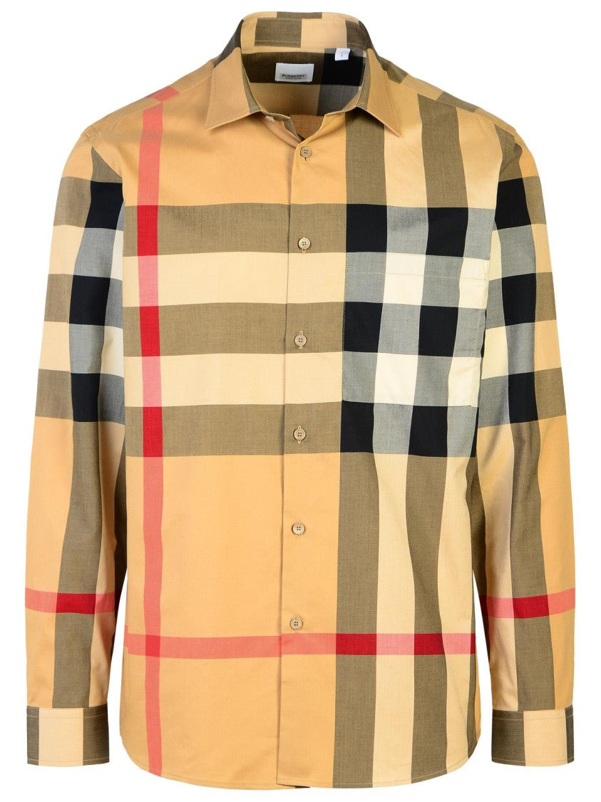 Burberry Summerton' Beige Cotton Shirt