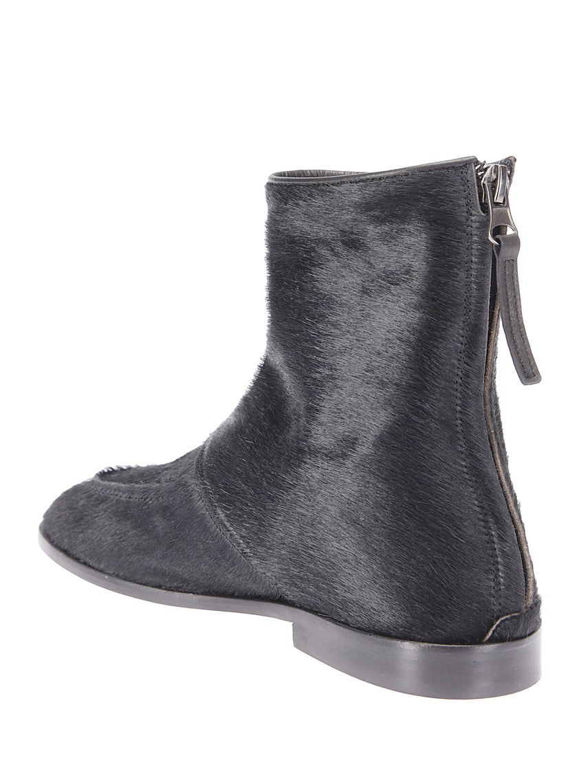 Hereu Low Ankle Boot In Calf Hair