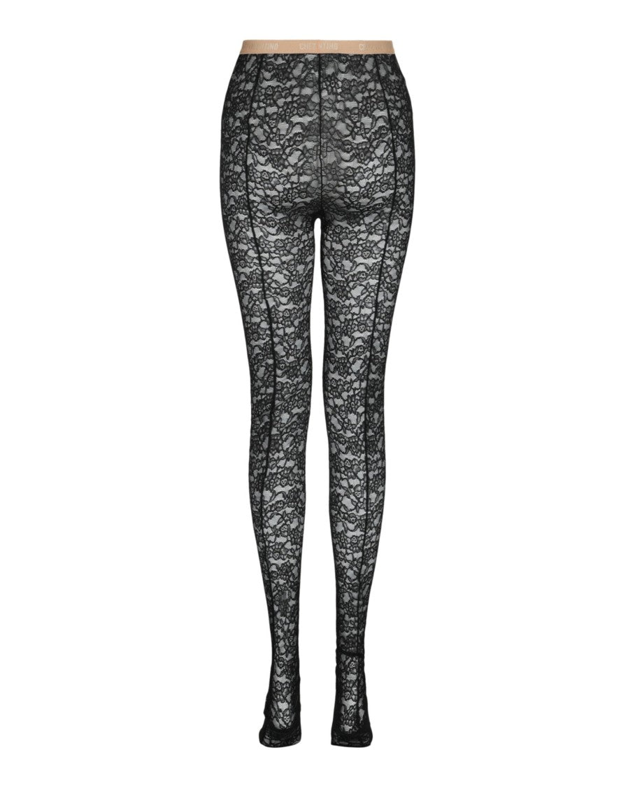 Valentino Floral Lace Tights