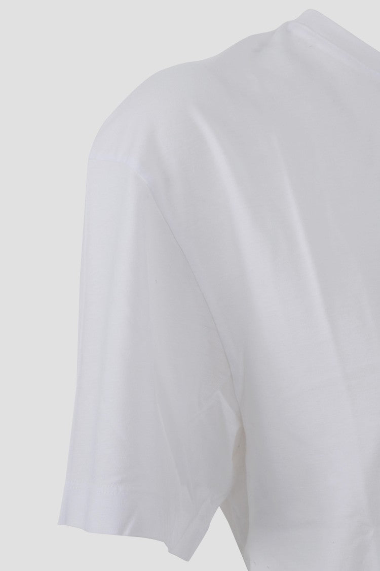 Totême White Lyocell And Cotton Classic Tee