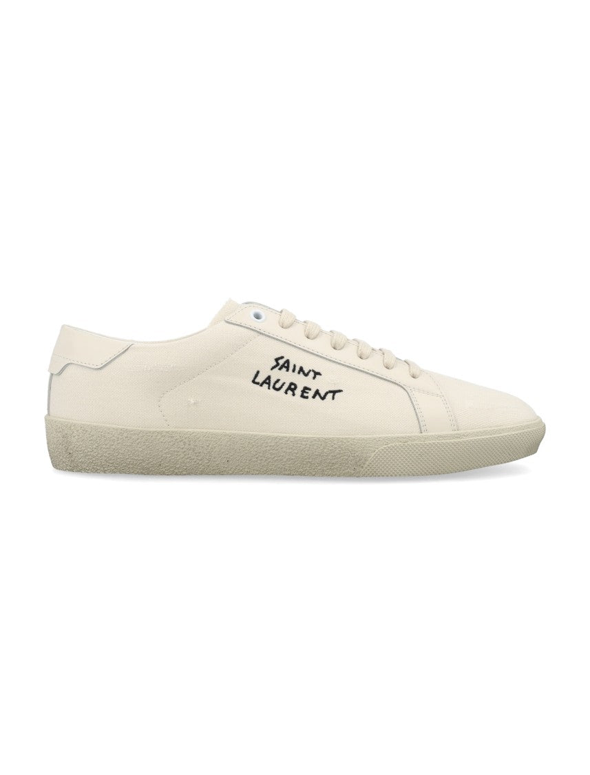 Saint Laurent Court Classic Sl/06 Organic Cotton Low-Top Sneakers