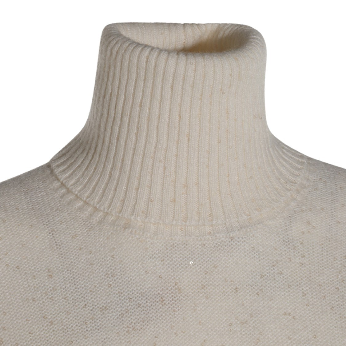 Fabiana Filippi Classic Turtleneck Sweater With Speckled Detailing