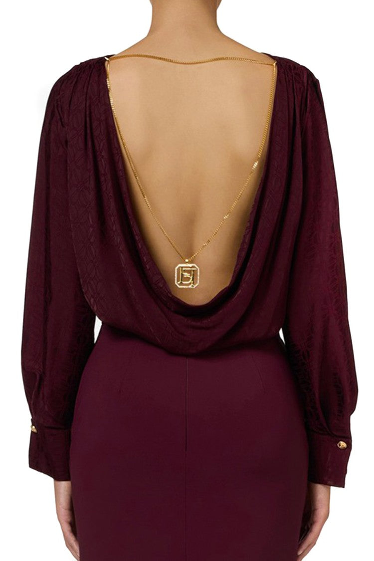Elisabetta Franchi Viscose-Elastane Blend Bodysuit
