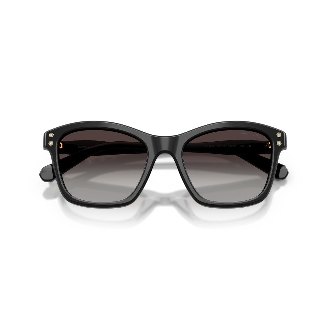 Swarovski 0Sk6063 Bold Square Frame Sunglasses With Crystal Embellishments
