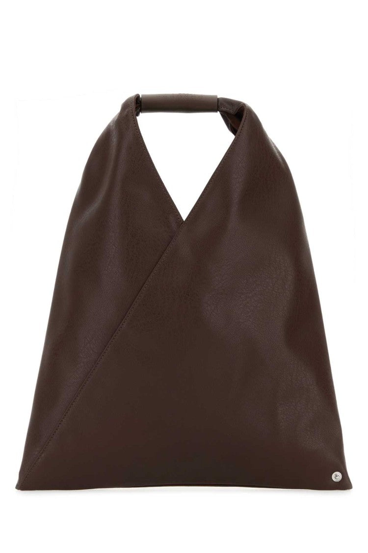 Mm6 By Maison Margiela Chocolate Synthetic Leather Japanese Handbag