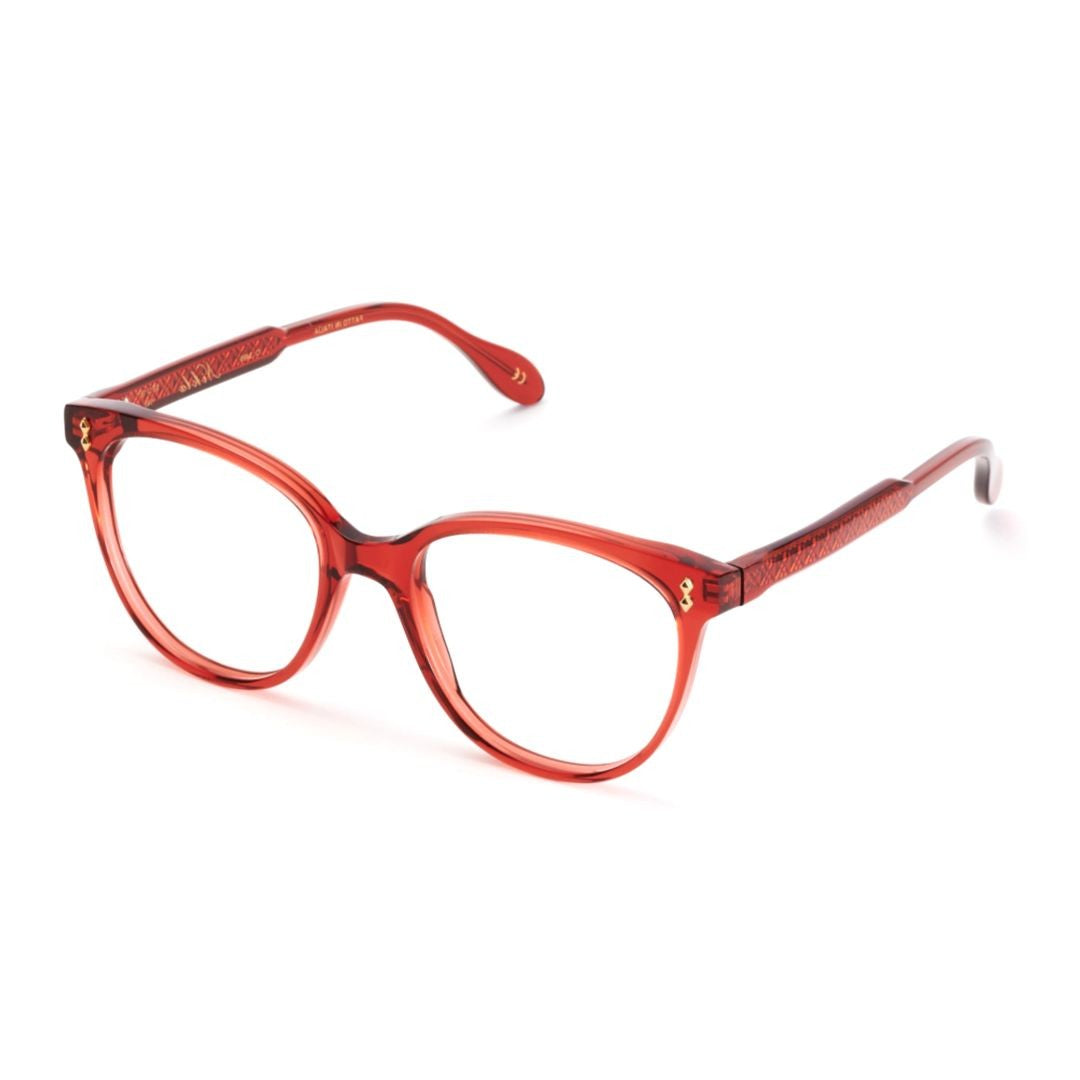 Kador Nikla Glamour Translucent Red Cat-Eye Frame Eyeglasses