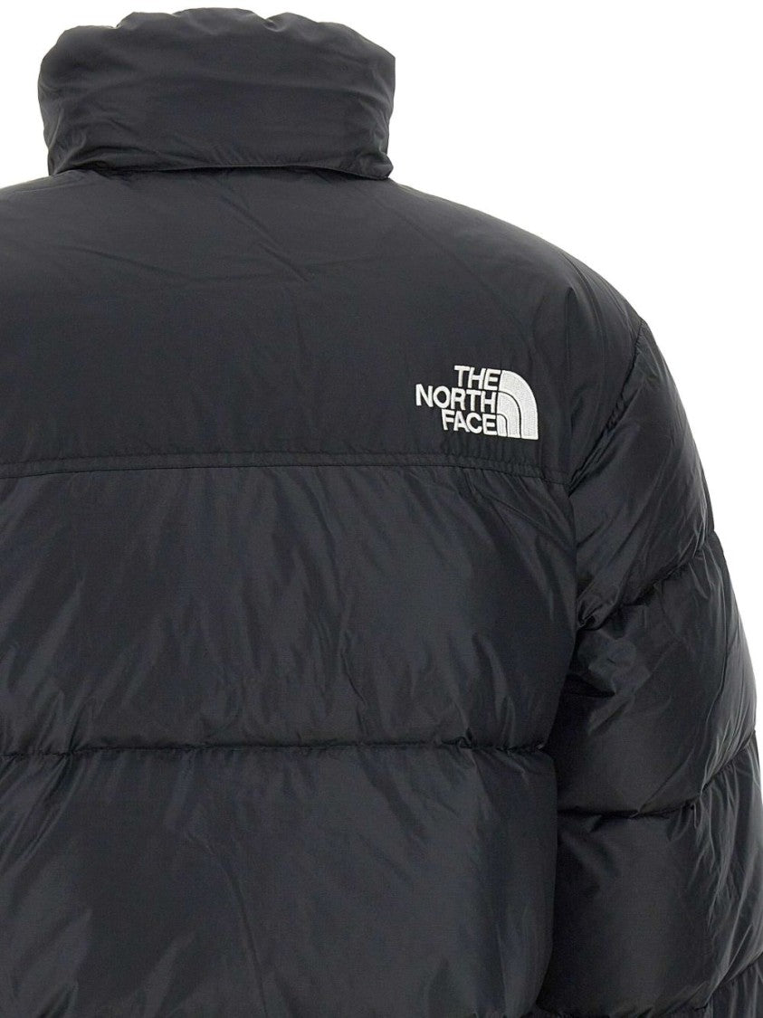 The North Face Puffer Jacket With Horizontal Quilting And High Collar