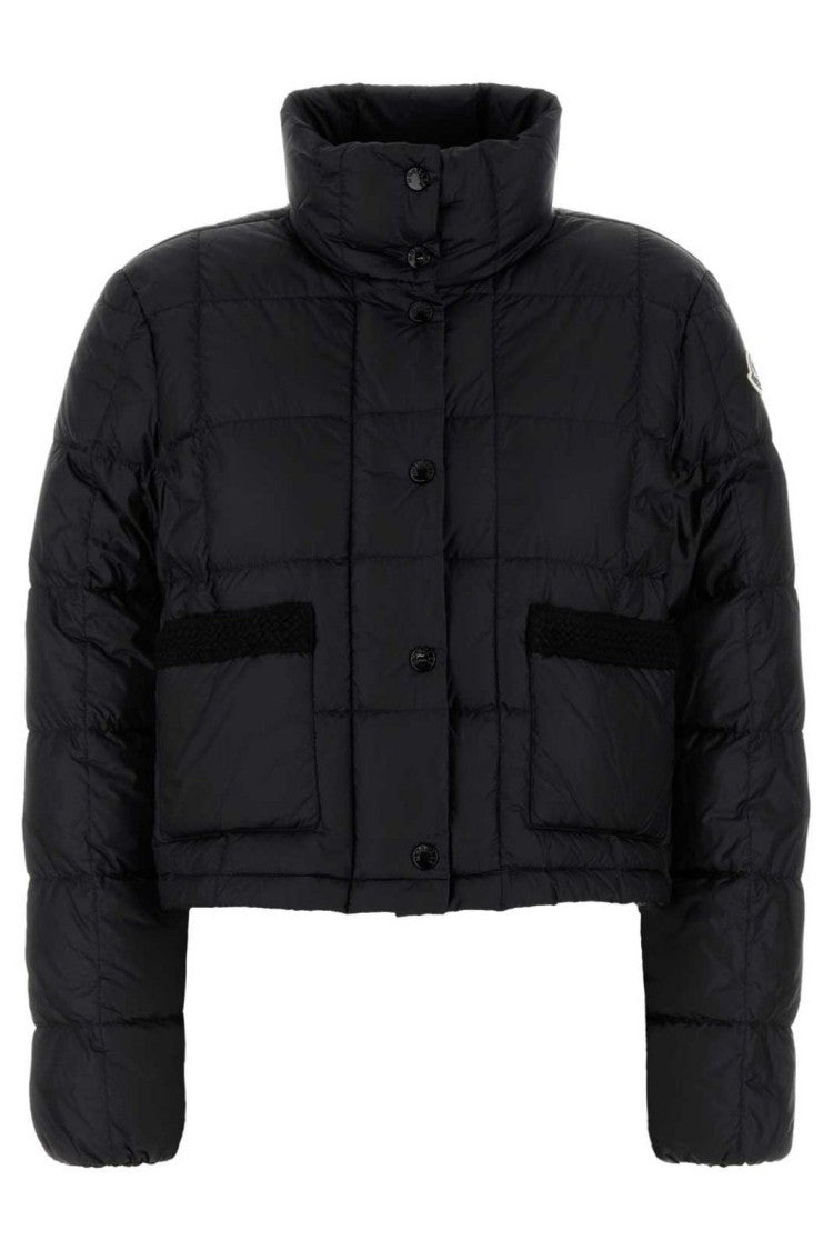Moncler High Collar Padded Down Jacket With Quilted Design