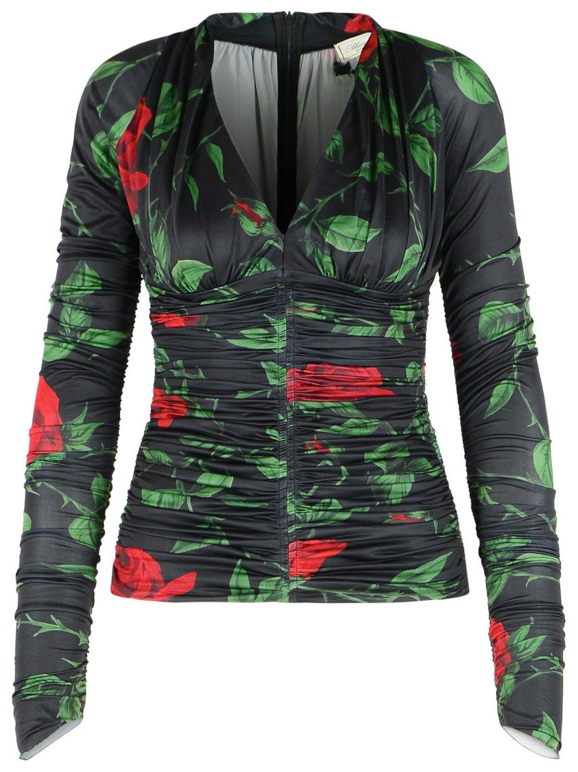Blumarine Black Polyester Blouse