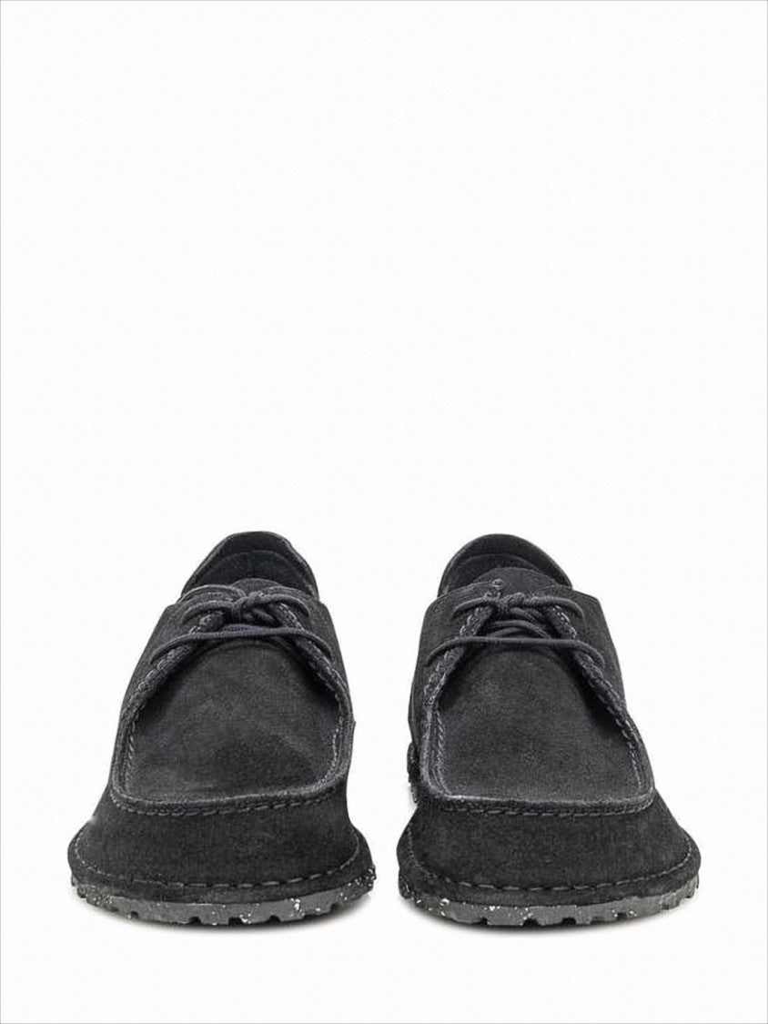 Birkenstock Moccasin-Inspired Suede Sneakers With Textured Rubber Sole