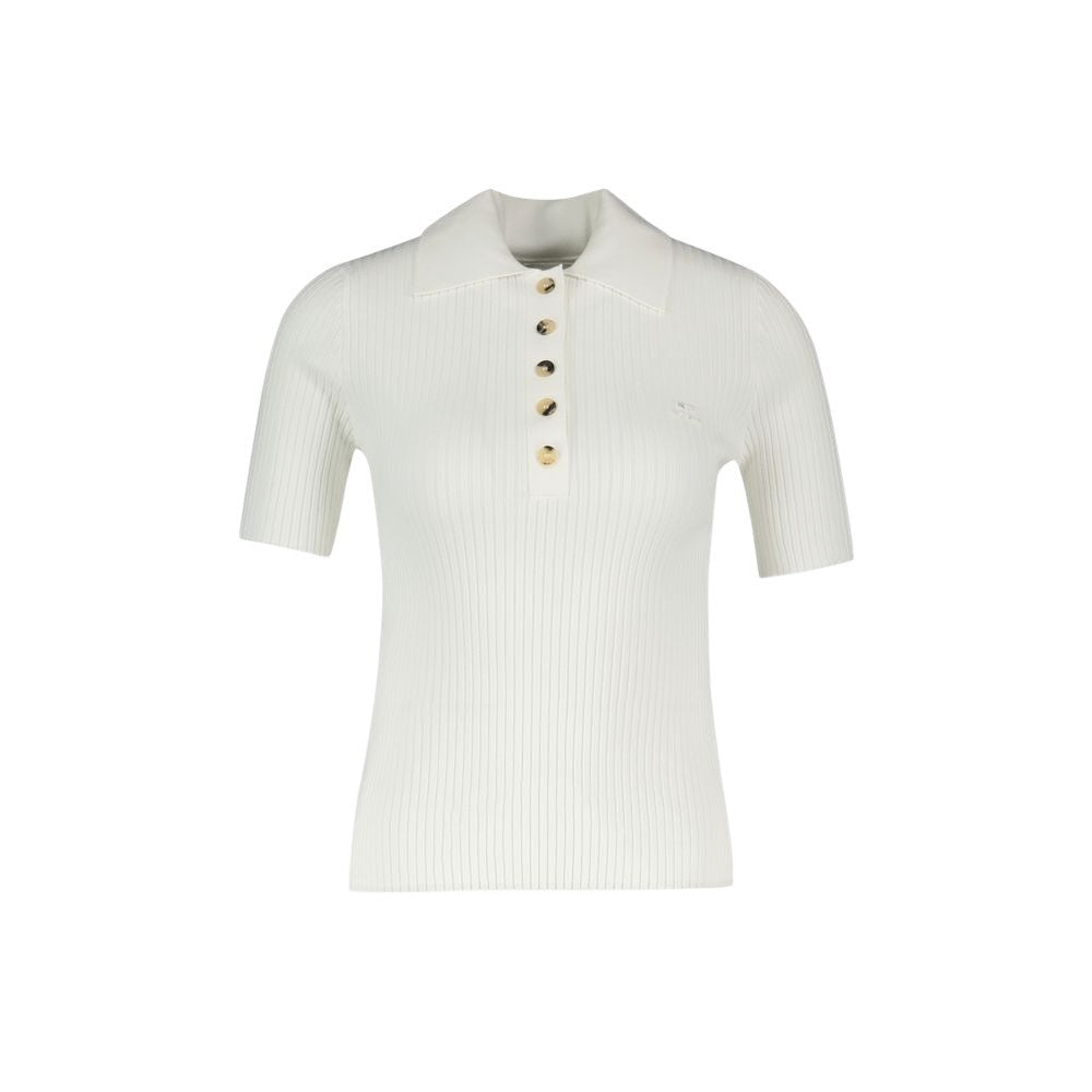 Courrèges Signature Polo - Cotton - White