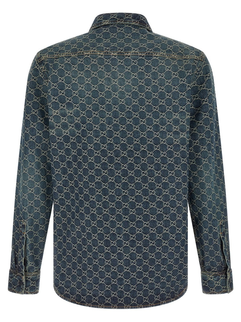 Gucci Gg Jacquard Shirt