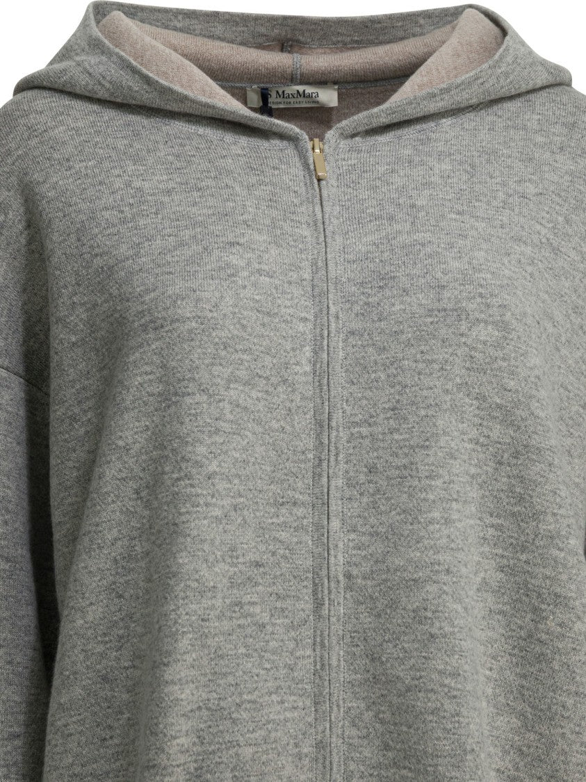 Max Mara Wool And Cashmere Zipper Sweater
