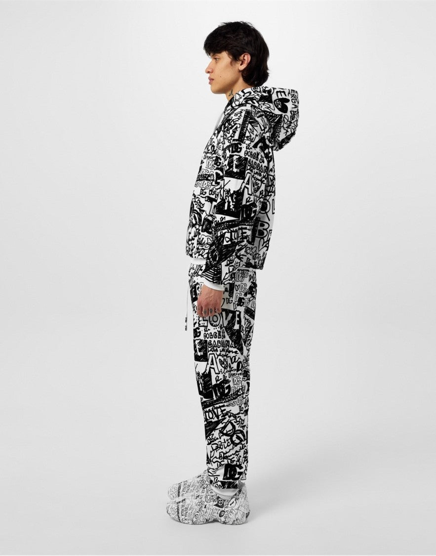 Dolce & Gabbana Toy Graffiti-Print Logo Sneakers