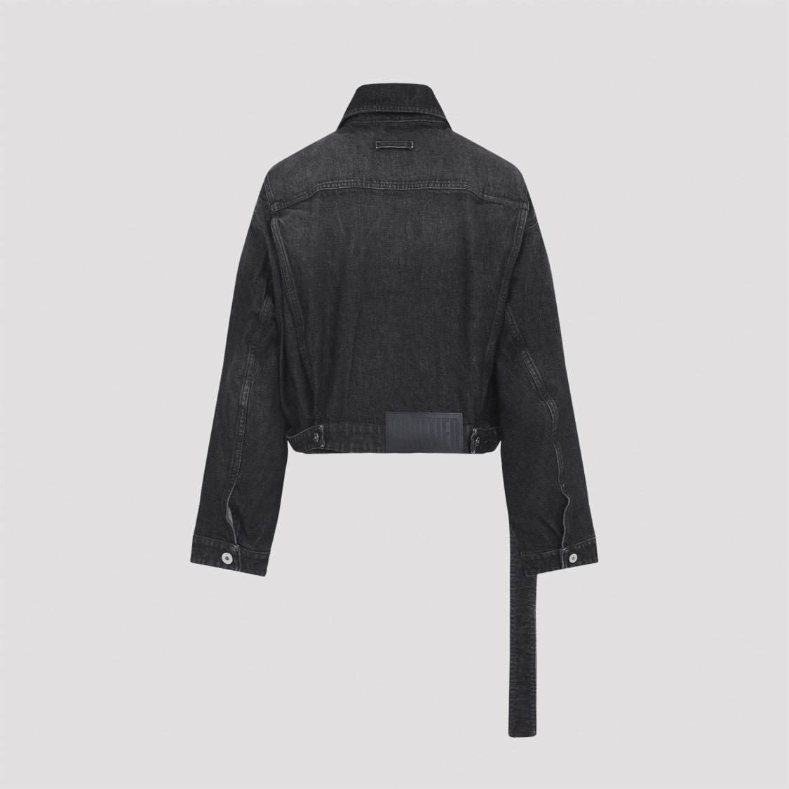 Jean Paul Gaultier Cropped Black Denim Jacket