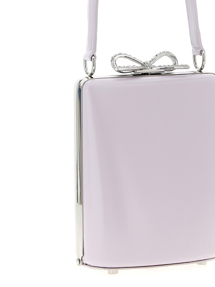 Self-Portrait 'Lilac Leather Mini Bow' Handbag