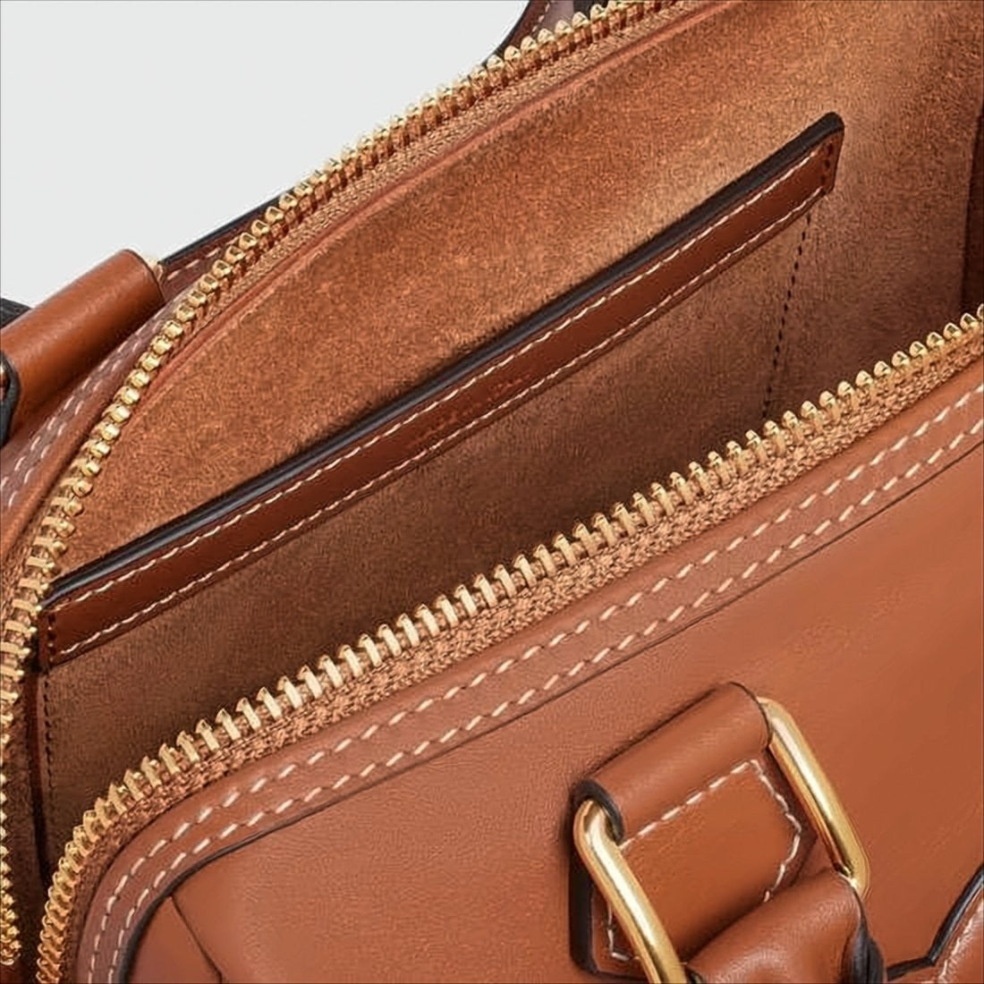 Celine Structured Calf Leather Tote Bag