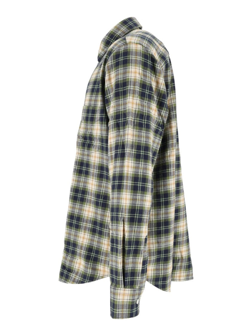 Aspesi Fred Long-Sleeve Plaid Cotton Shirt