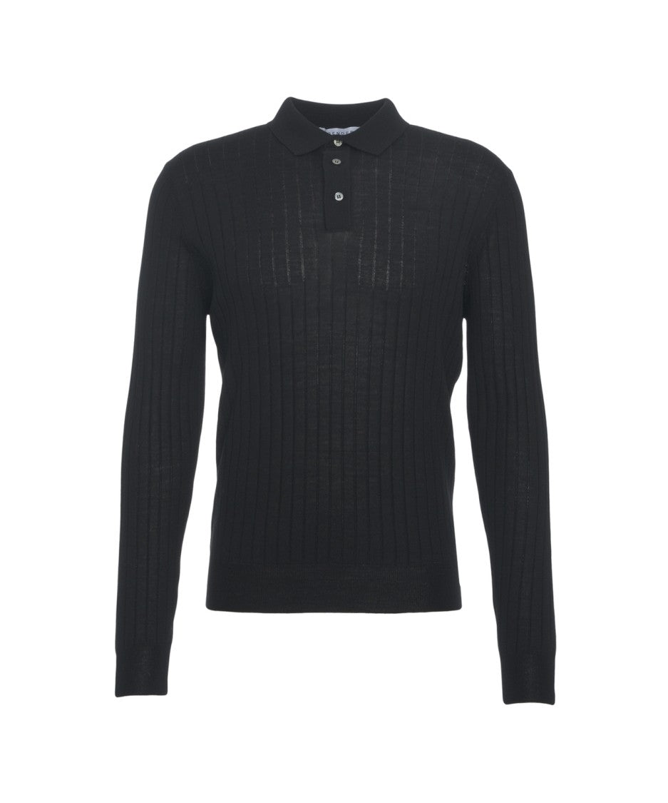 Gender Fine Knit Polo Shirt