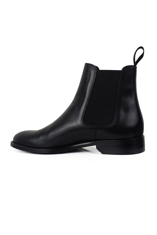 Alberto Calfskin Leather Boots With And Slip-On Functionality