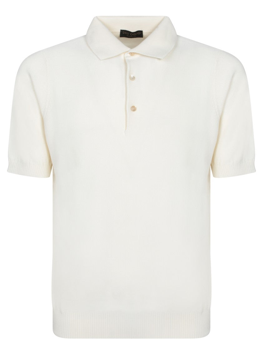 Dell'oglio Micro-Piqué Polo Shirt With Three-Button Closure