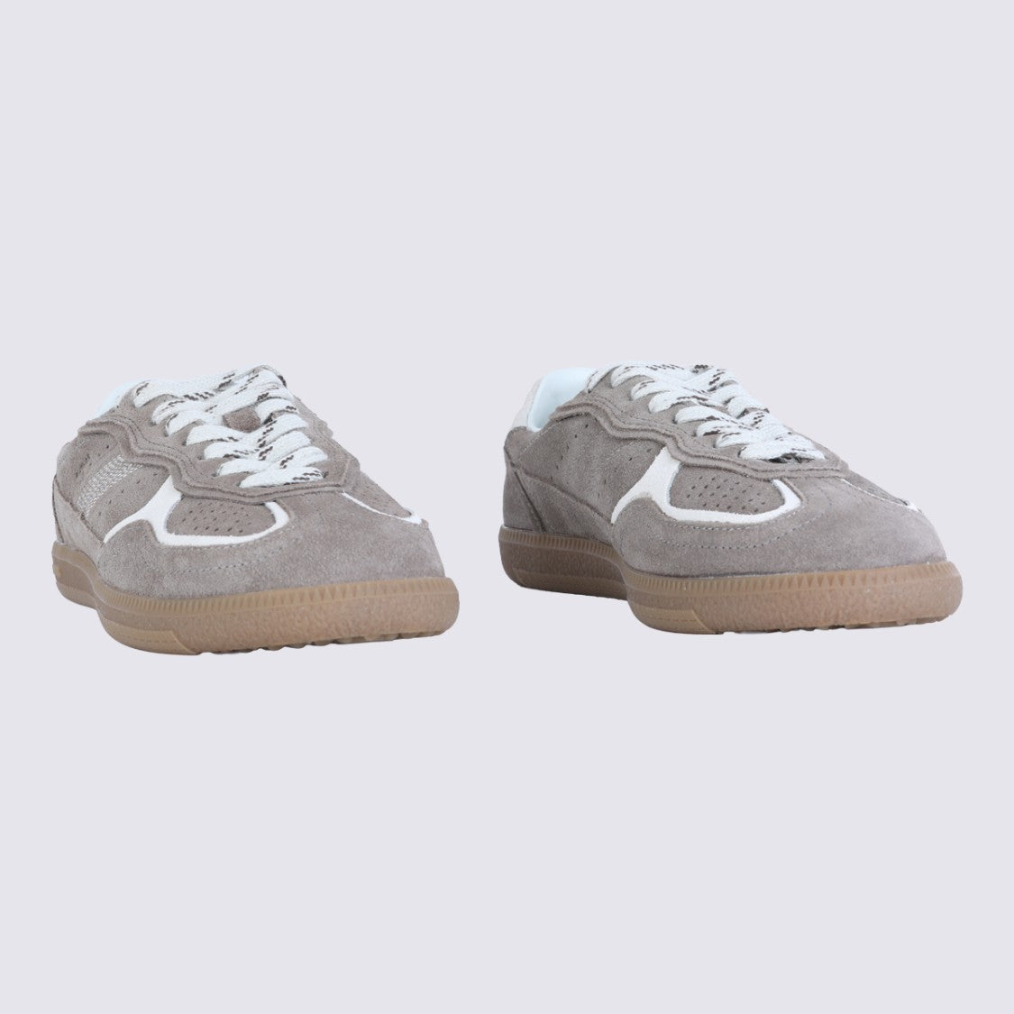 Alohas Low-Top Suede Sneakers With Gum Rubber Sole