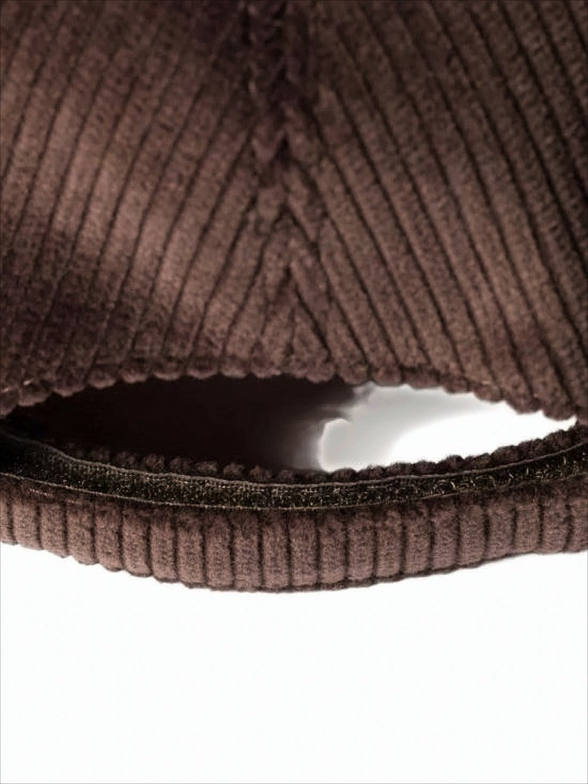 Miu Miu Corduroy Baseball Cap With Subtle Embroidered Logo