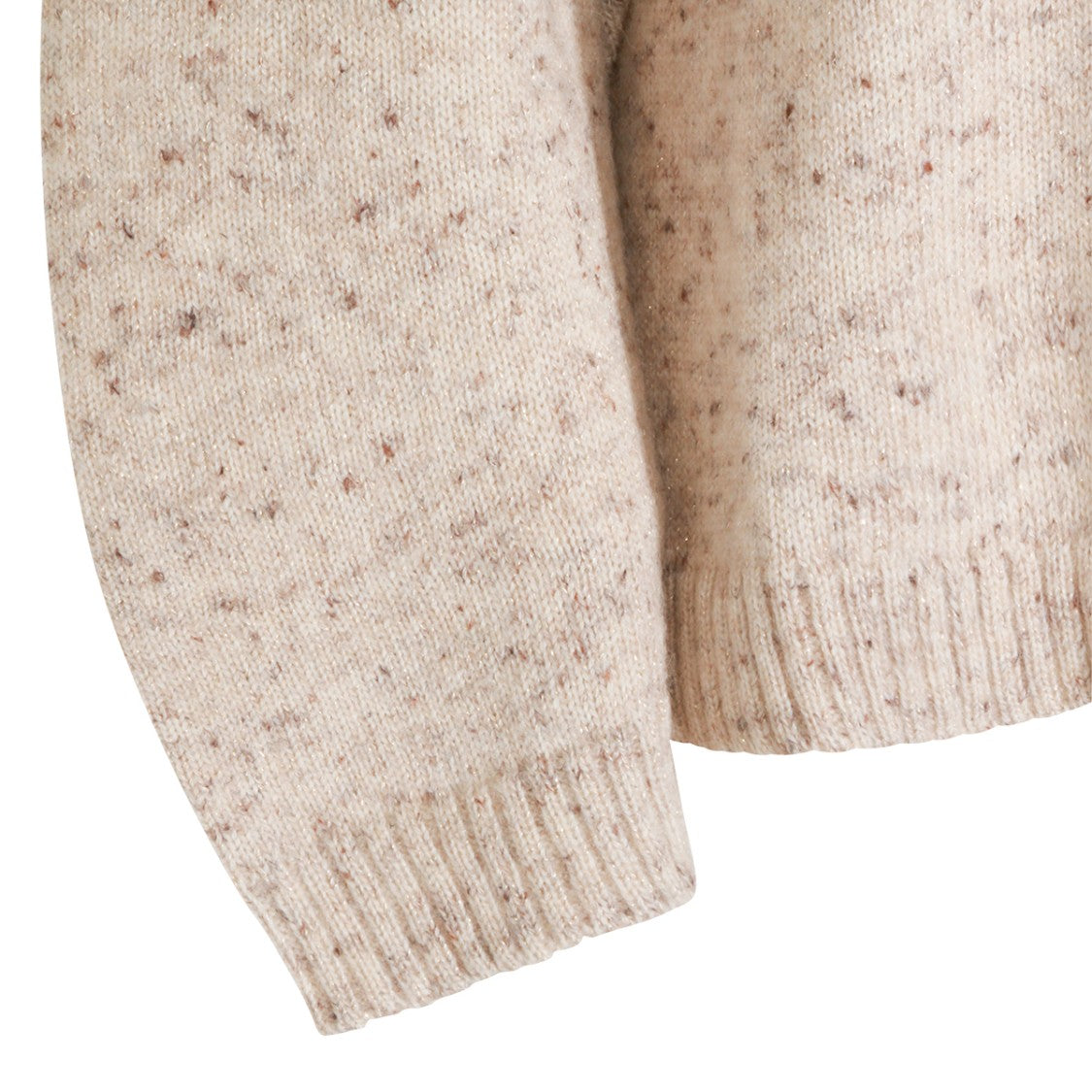 Fabiana Filippi Oversized Casha Wool Blend Sweater With Speckled Knit Texture