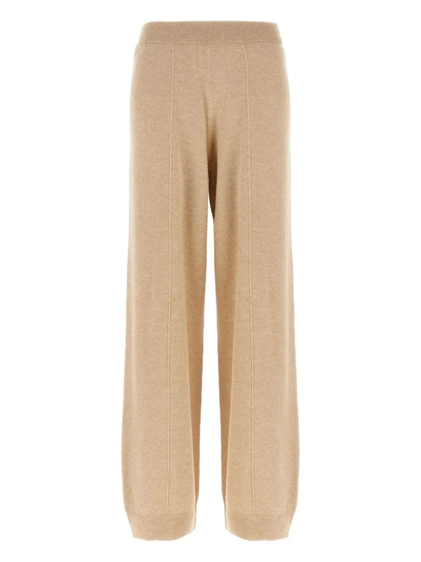 Fabiana Filippi Cropped Wide-Leg Pants With Ribbed Waistband And Vertical Seams