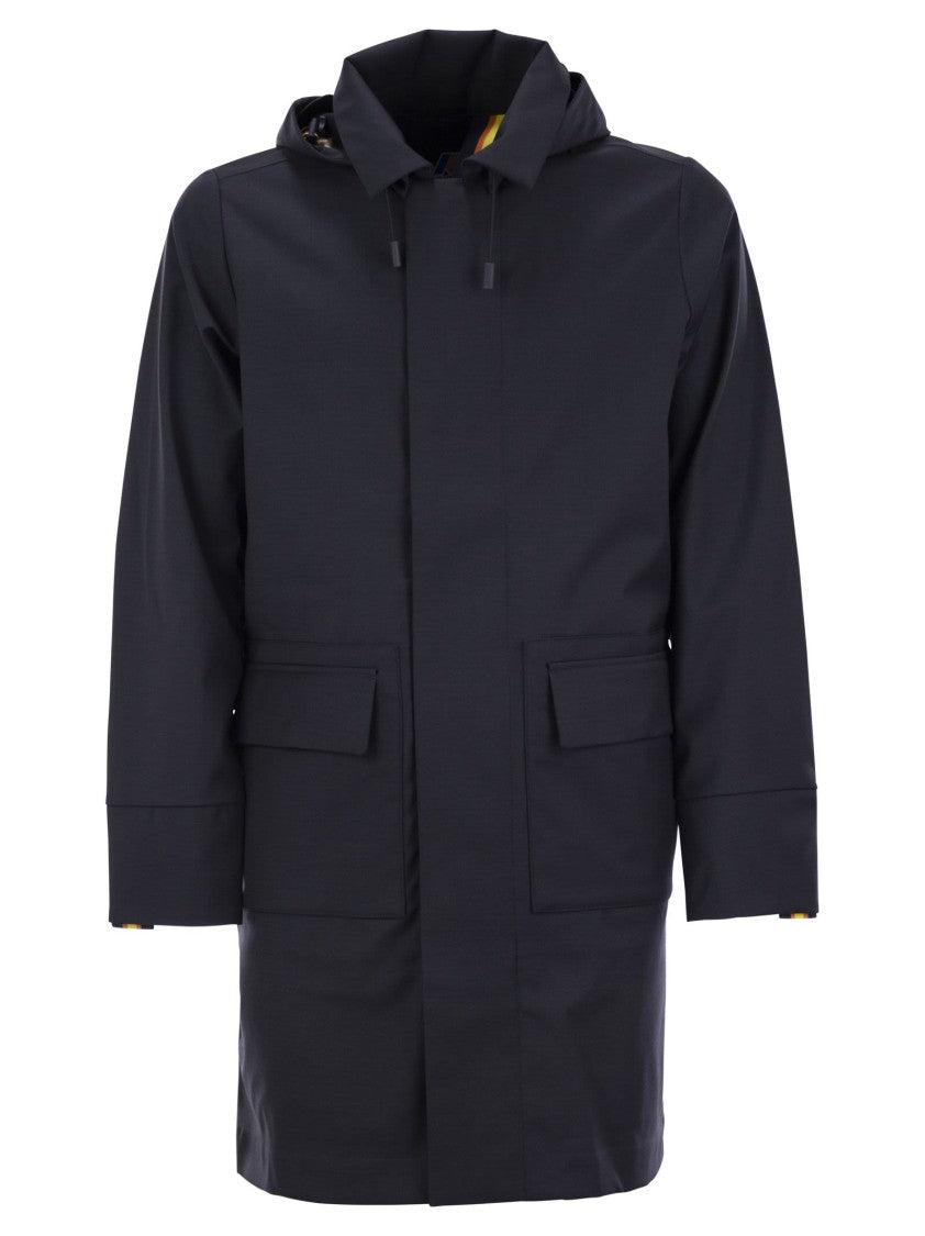 K-Way Poirol - Jacket In Wool-Blend Technical Fabric