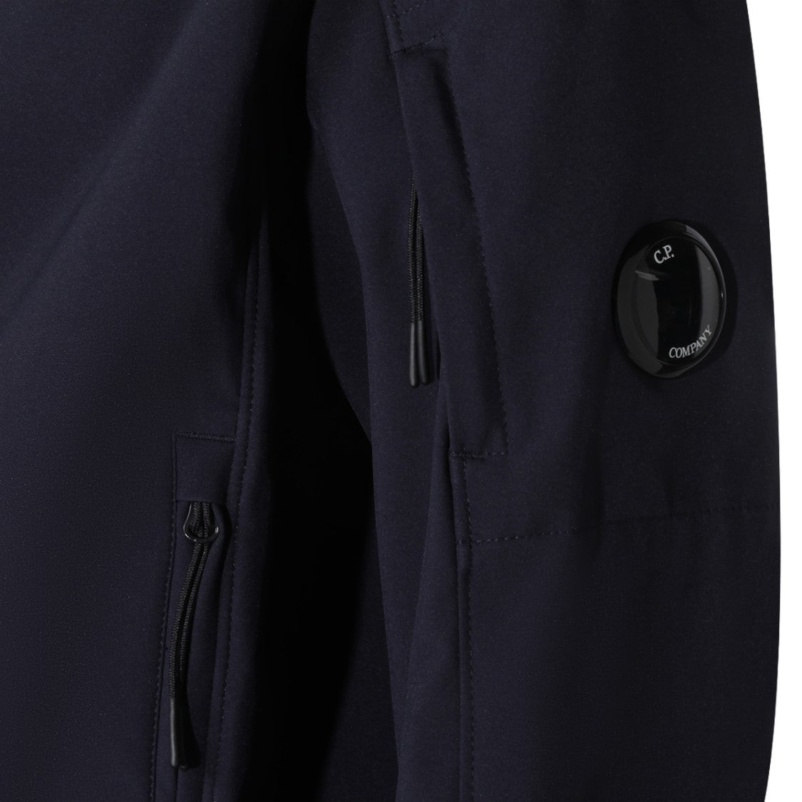 C.P. Company Blue Zip-Up Jacket With Hood