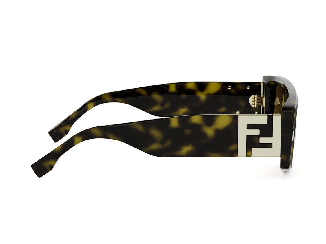 Fendi Fe40214u Oversized Square Tortoiseshell Sunglasses