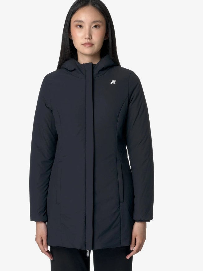 K-Way Reversible Padded Jacket With Adjustable Hood
