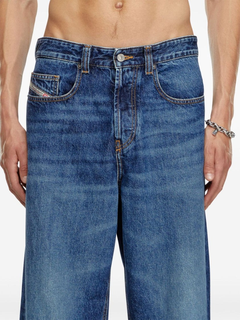 Diesel Classic Five-Pocket Wide-Leg Jeans