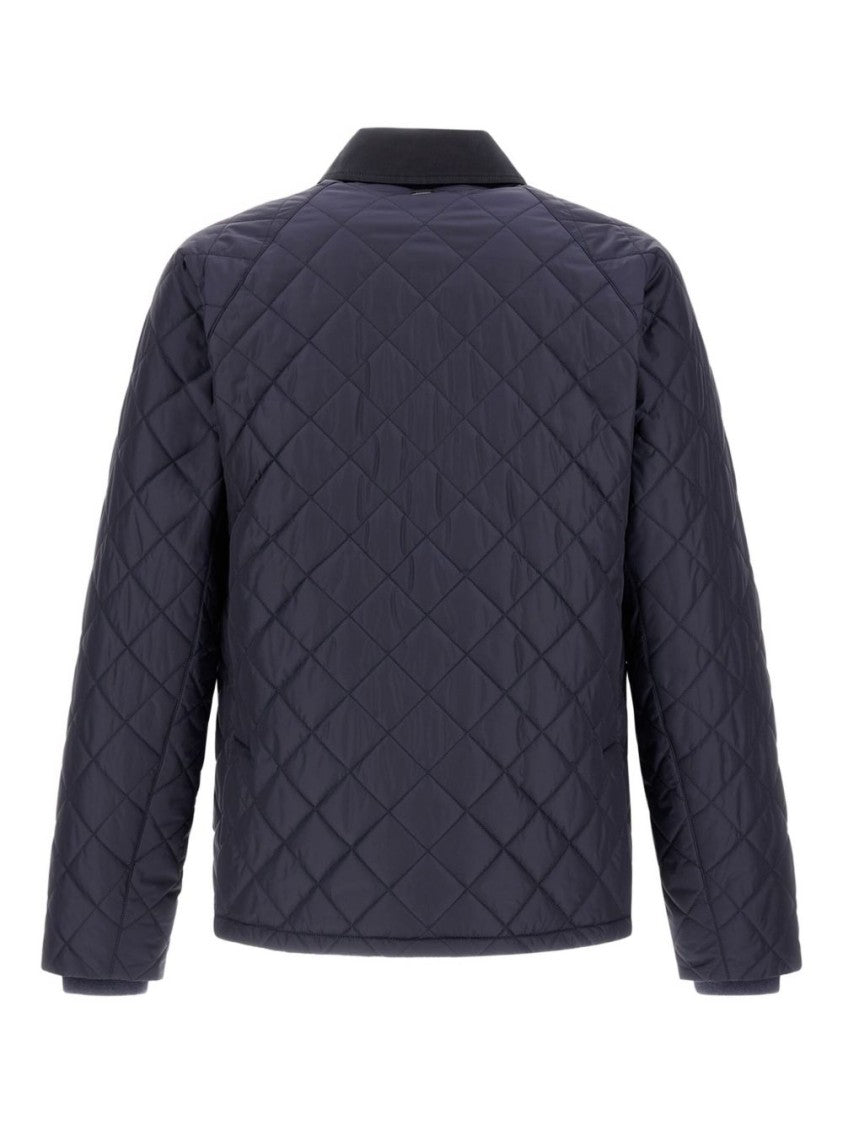 Herno Navy Blue Quilted Jacket