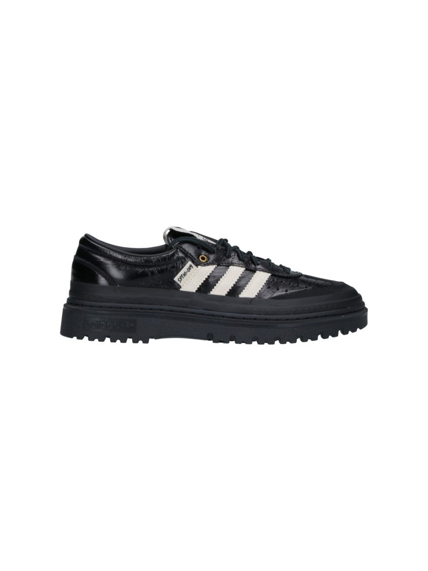 Adidas Low-Profile Black Sneakers With Textured Sole