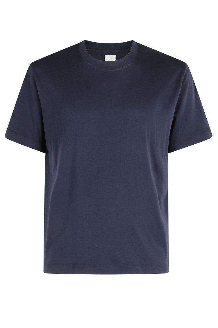 Eleventy Crew Neck T-Shirt With Hems