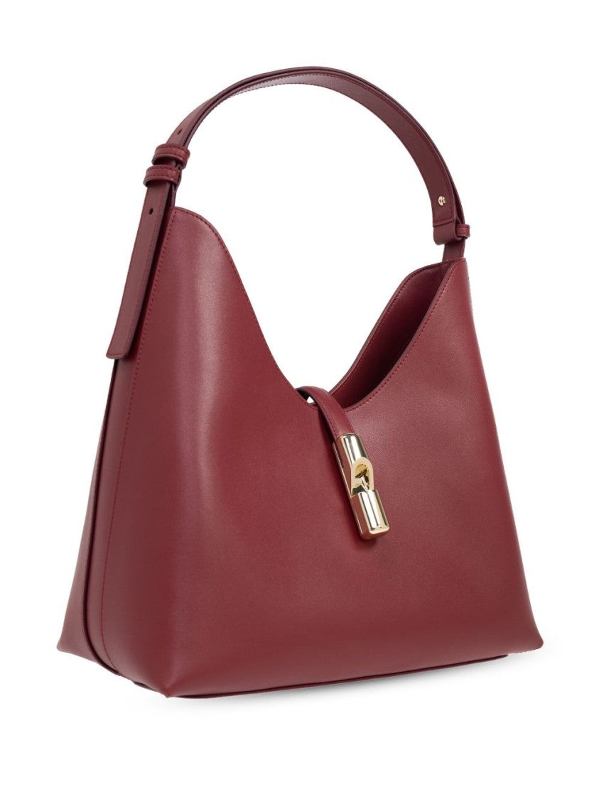 Furla Structured Handbag With Gold-Tone Clasp