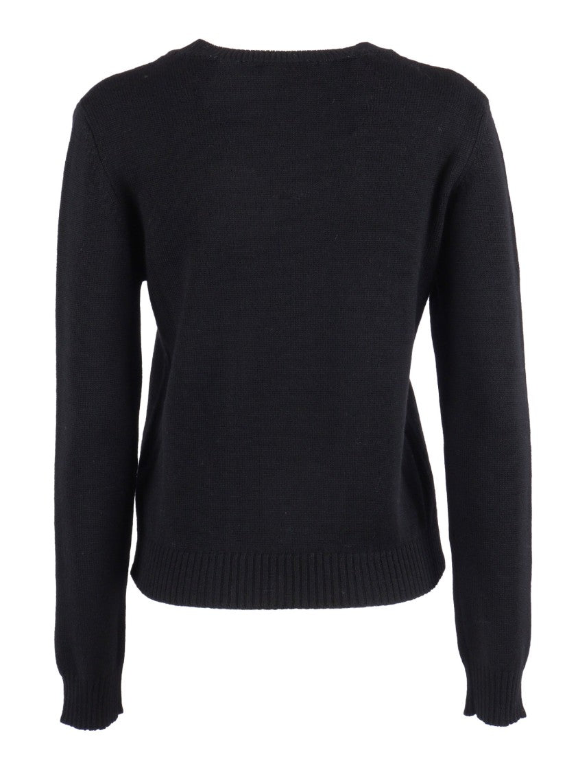 Ballantyne Fitted Wool Pullover With Classic Round Neckline