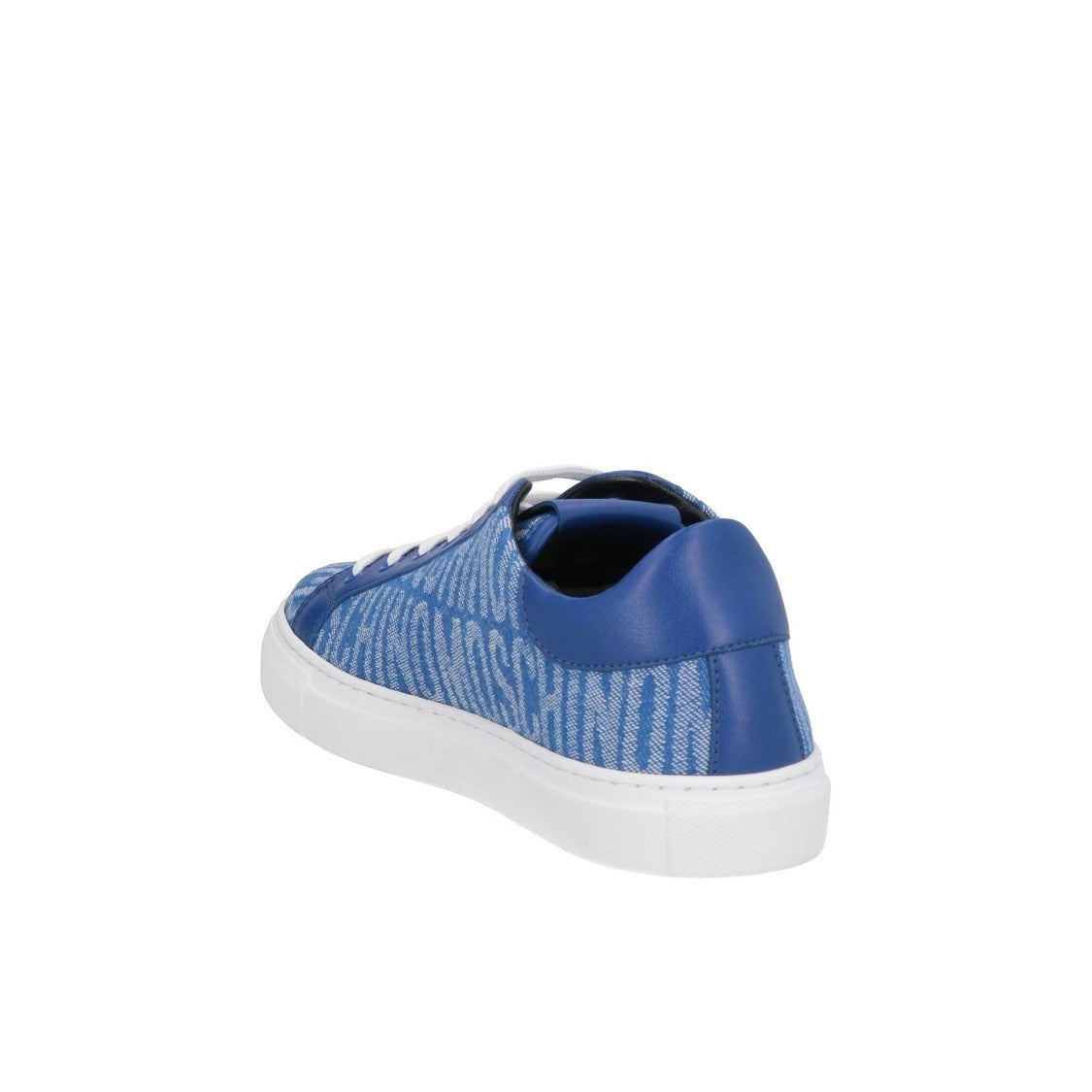 Moschino Logo Pattern Low Top Sneakers With Round Toe