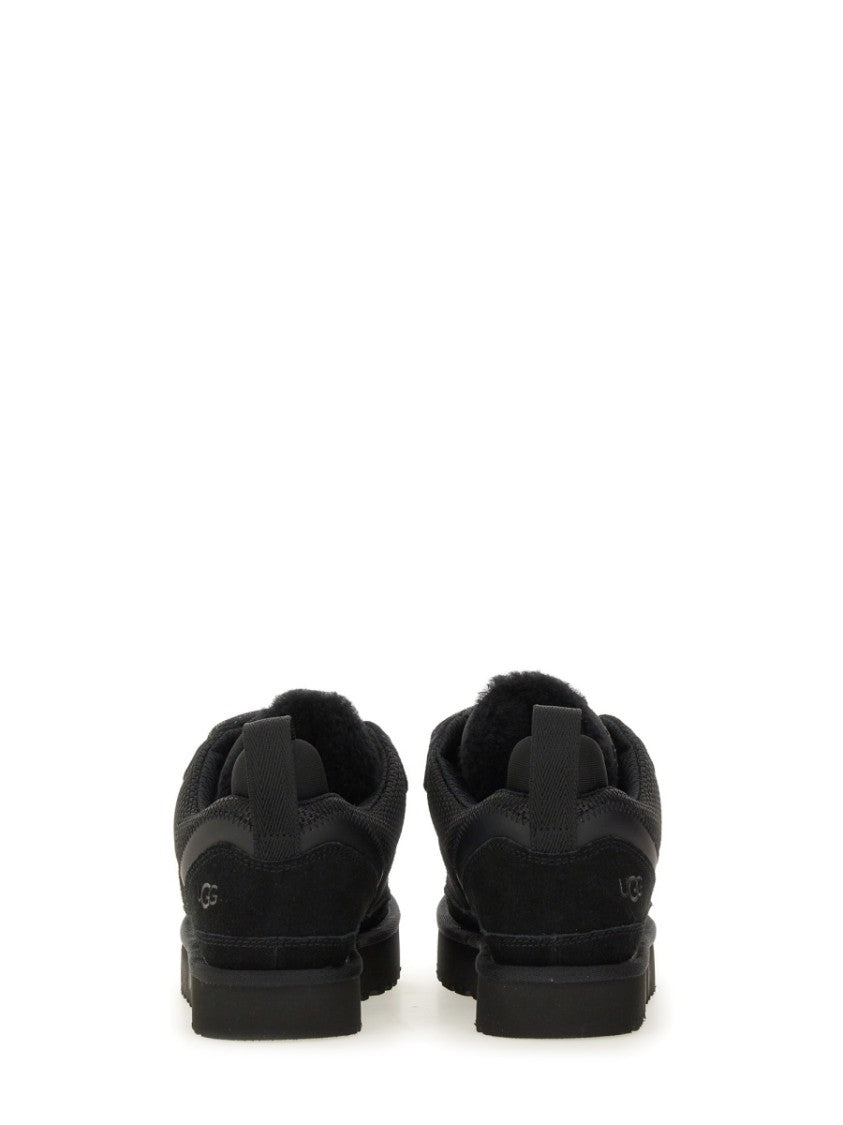 Ugg Low-Top Leather And Textile Sneakers With Rubber Sole