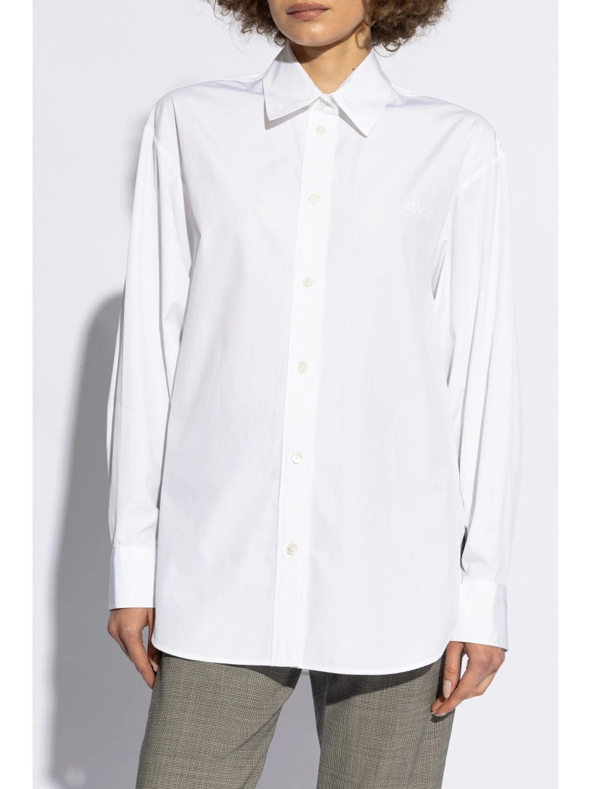 Isabel Marant White Fabriza Pointed Collar Shirt