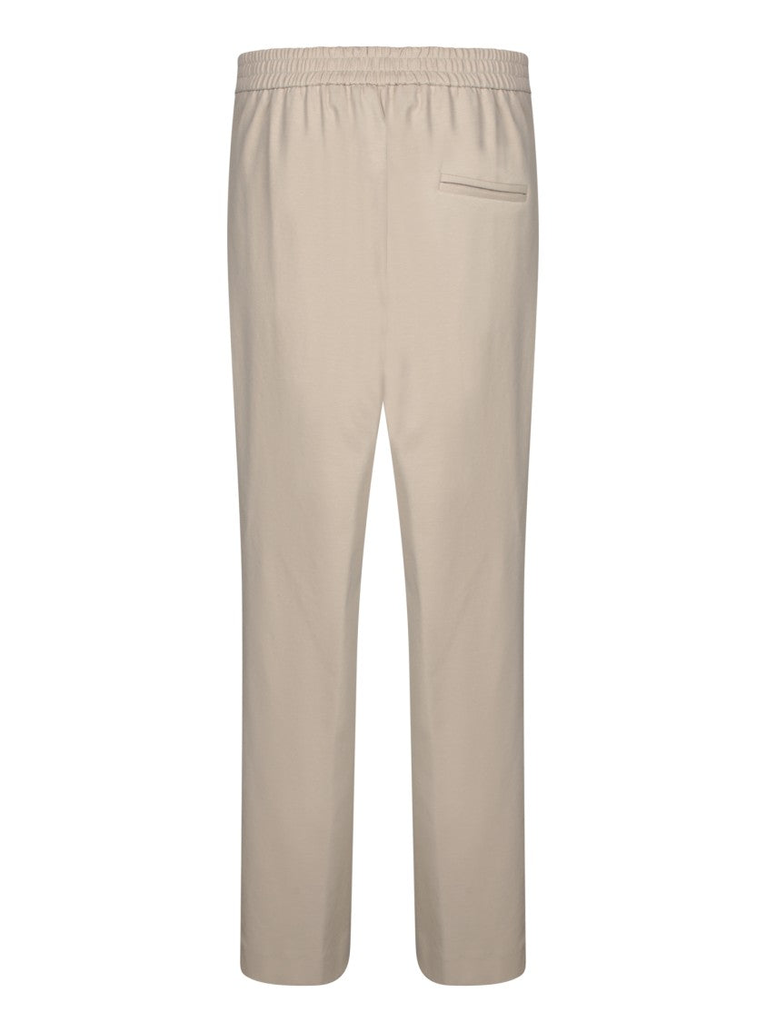 Blanca Vita High-Waisted Beige Trousers With Elastic Waistband
