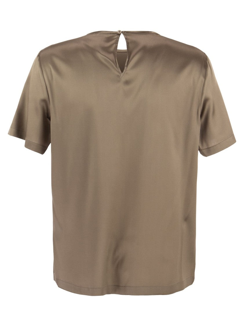 Peserico Silk Satin T-Shirt