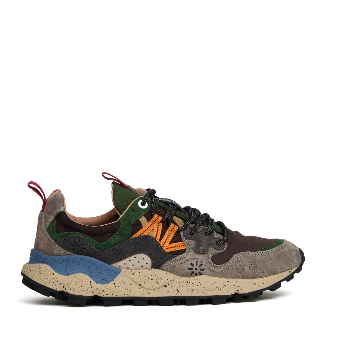Flower Mountain Sneakers Yamano 3 Man In Suede/Nylon Camo