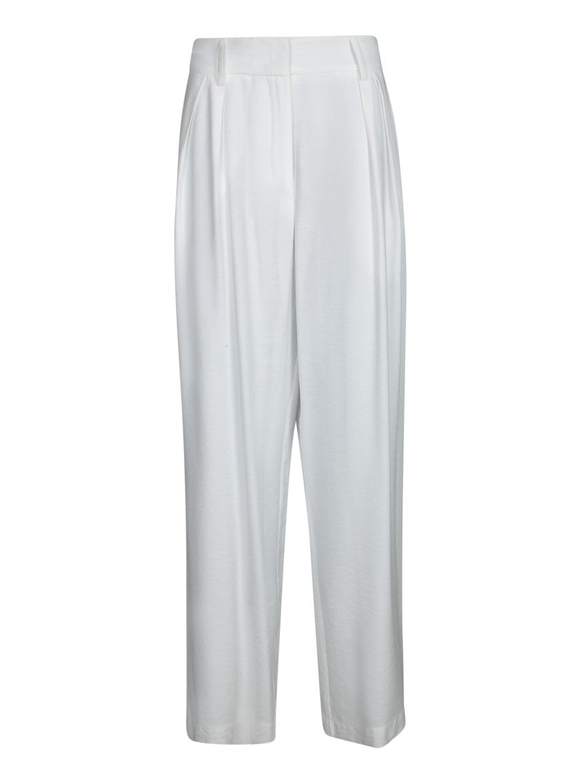 Blanca Vita High-Waisted Trousers With Pleats And Hidden Zipper