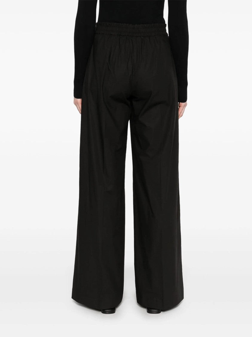 P.A.R.O.S.H. Pantaloni Wide Leg Drawstring Cotton Pants