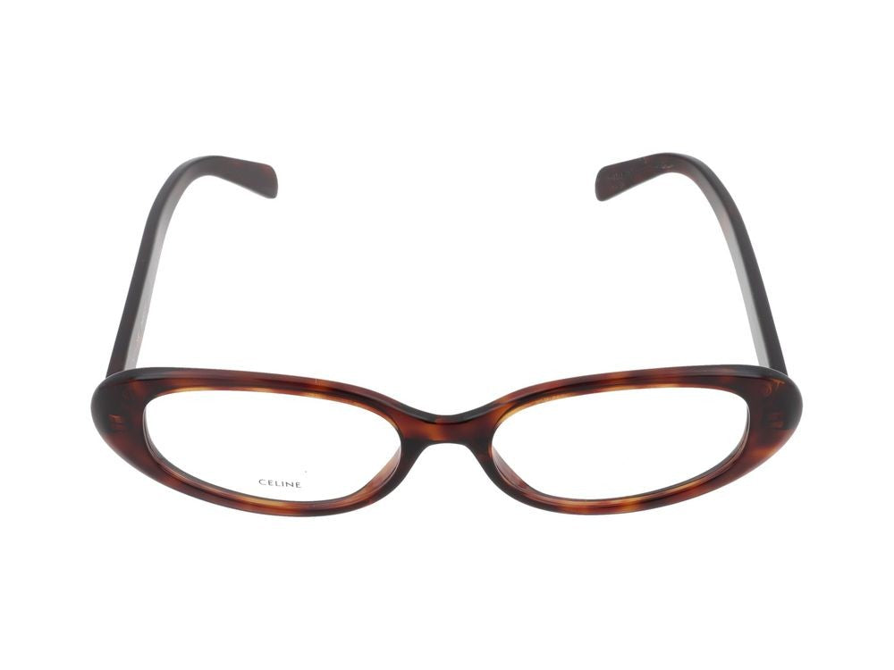 Celine Oval Tortoiseshell Gold Accent Eyeglasses